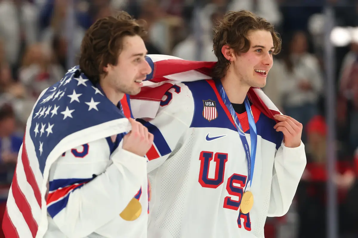 Jack Hughes After Leading Team USA to Olympic Gold: ‘I Love the USA. I Love My Teammates’