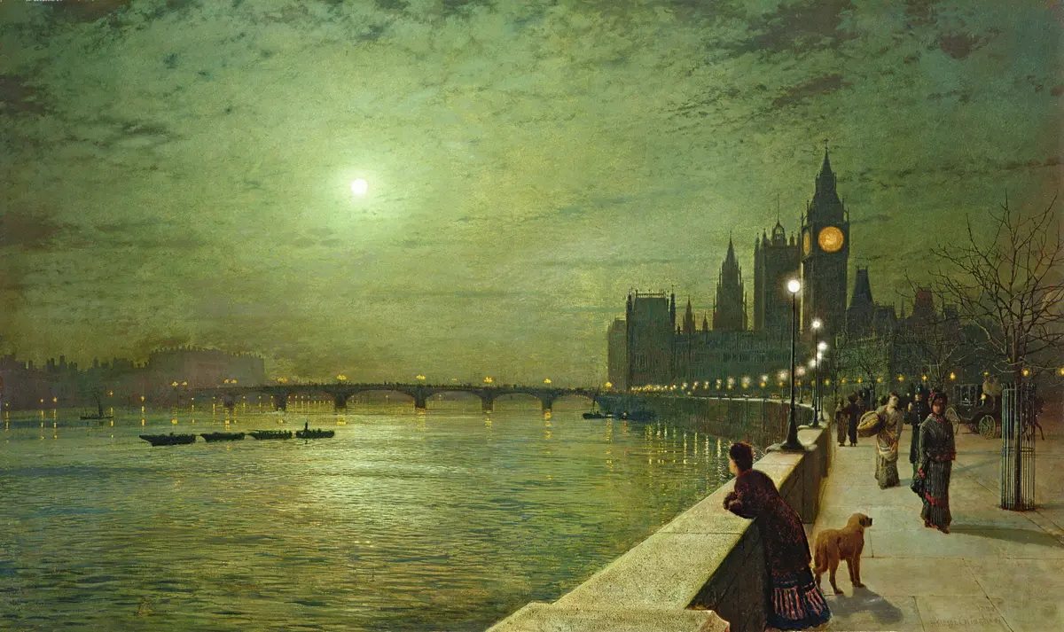 Grimshaw’s Thames: A London Night in the Forsyte Era