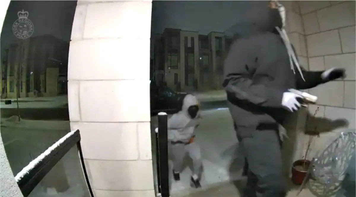 Toronto Area Police Share Footage of Attempted Home Invasion That Ended After Resident Fires at Intruders