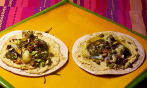 Cauliflower Pistachio Chimichurri Tacos