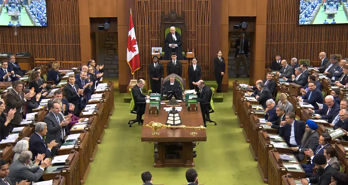 Carney, Poilievre Share Rare Moment of Rapport Over Bible Quote as Bloc’s Blanchet Presses on Secularism