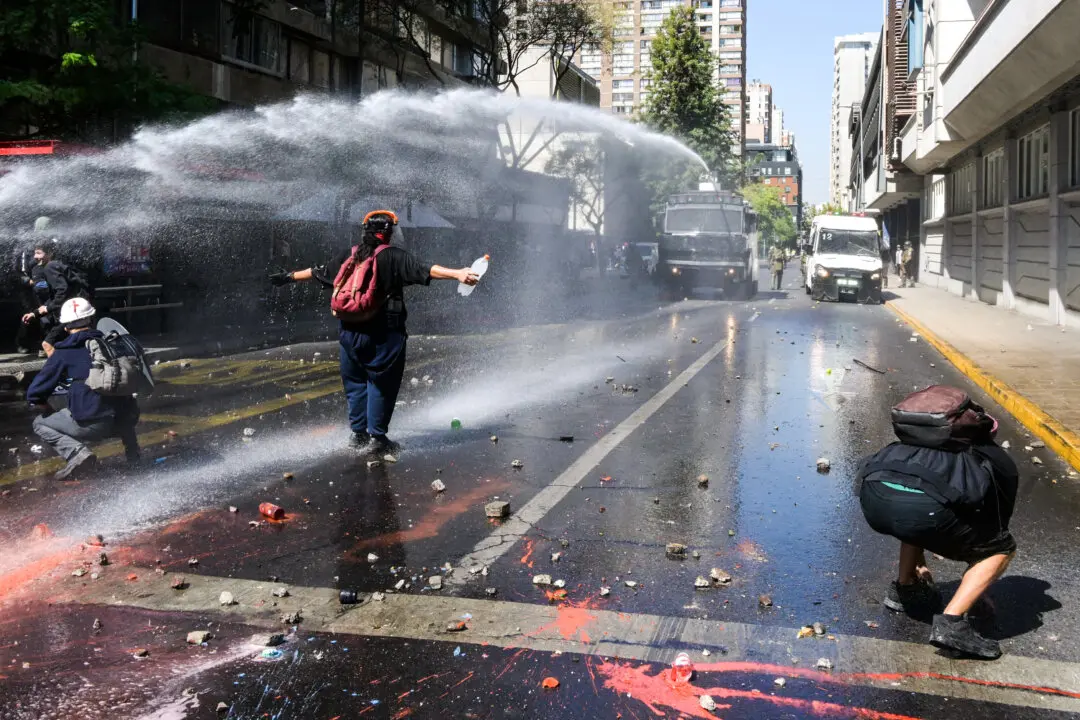 Day in Photos: Swiss Ice Skaters, Protests in South America, and Conflict in the Middle East