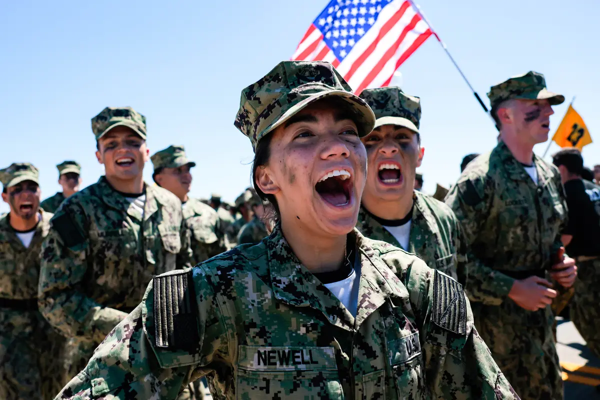 Day in Photos: Annual Sea Trials, Student Protest, and Epstein Survivor Hearing