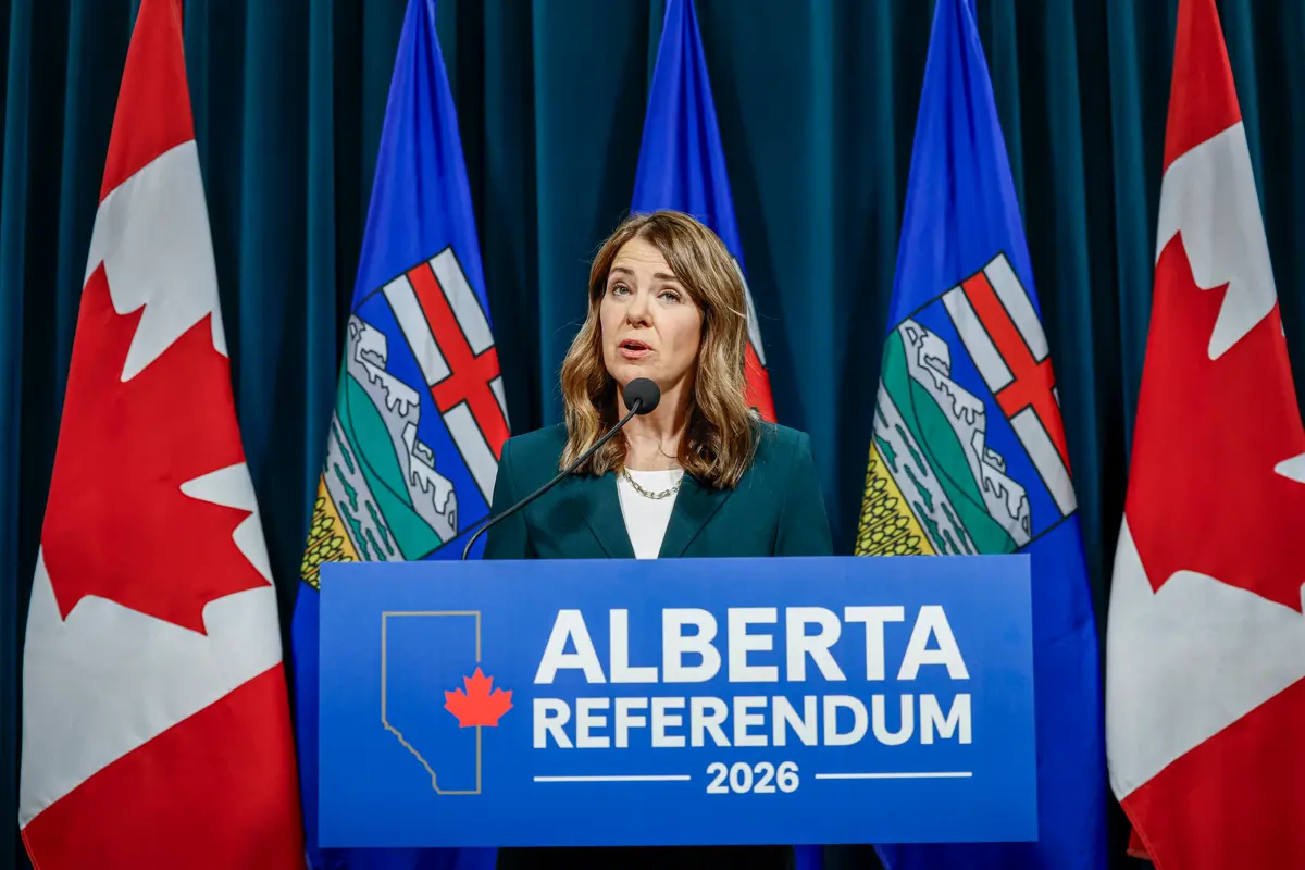 Alberta Premier Says She'll Respect the Referendum Result on Province’s Future Either Way