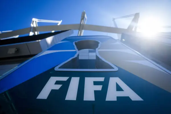 FIFA President Holds Press Conference in Mexico City