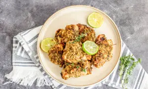 Fried Chicken You Can Feel Good About: Almond Flour-Crusted Lemon, Garlic, and Herb Chicken