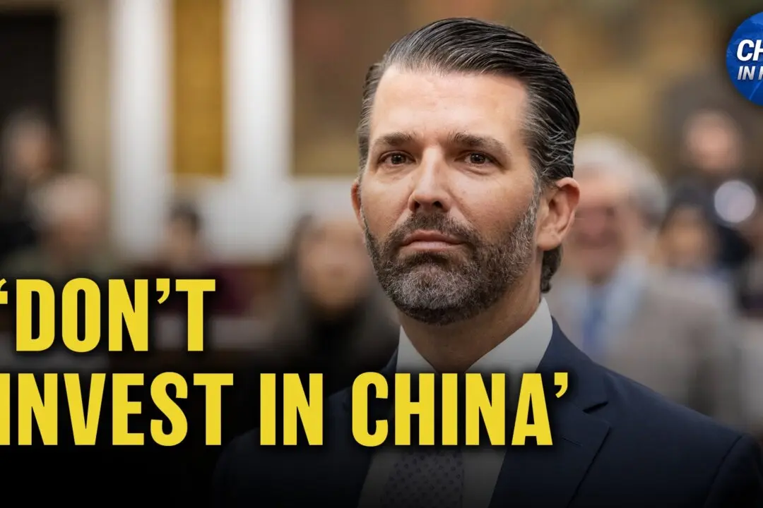 Trump Jr.: Don’t Invest in China; American Journalist Spies for China
