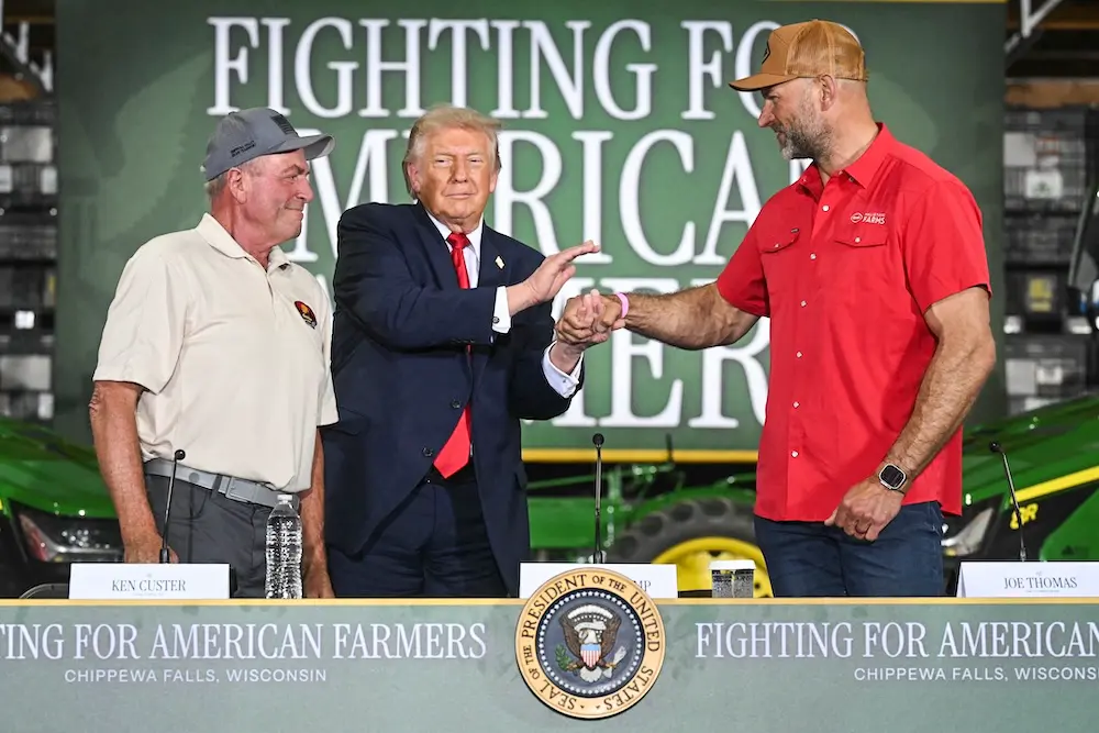 Trump Celebrates Farm-Friendly Achievements During Agriculture Roundtable in Wisconsin