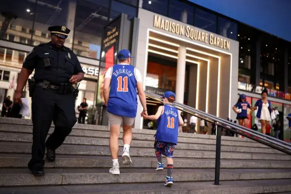 Fans Gather in New York for Game 5 of the NBA Finals