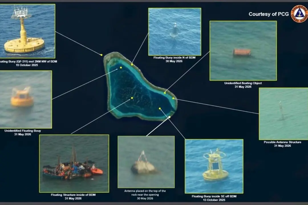 Philippines Urges China to Remove Shoal Platform, Warns Against Artificial Island