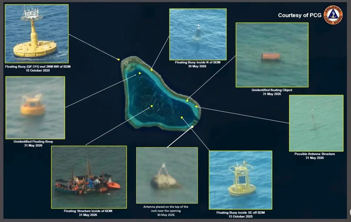Philippines Urges China to Remove Shoal Platform, Warns Against Artificial Island