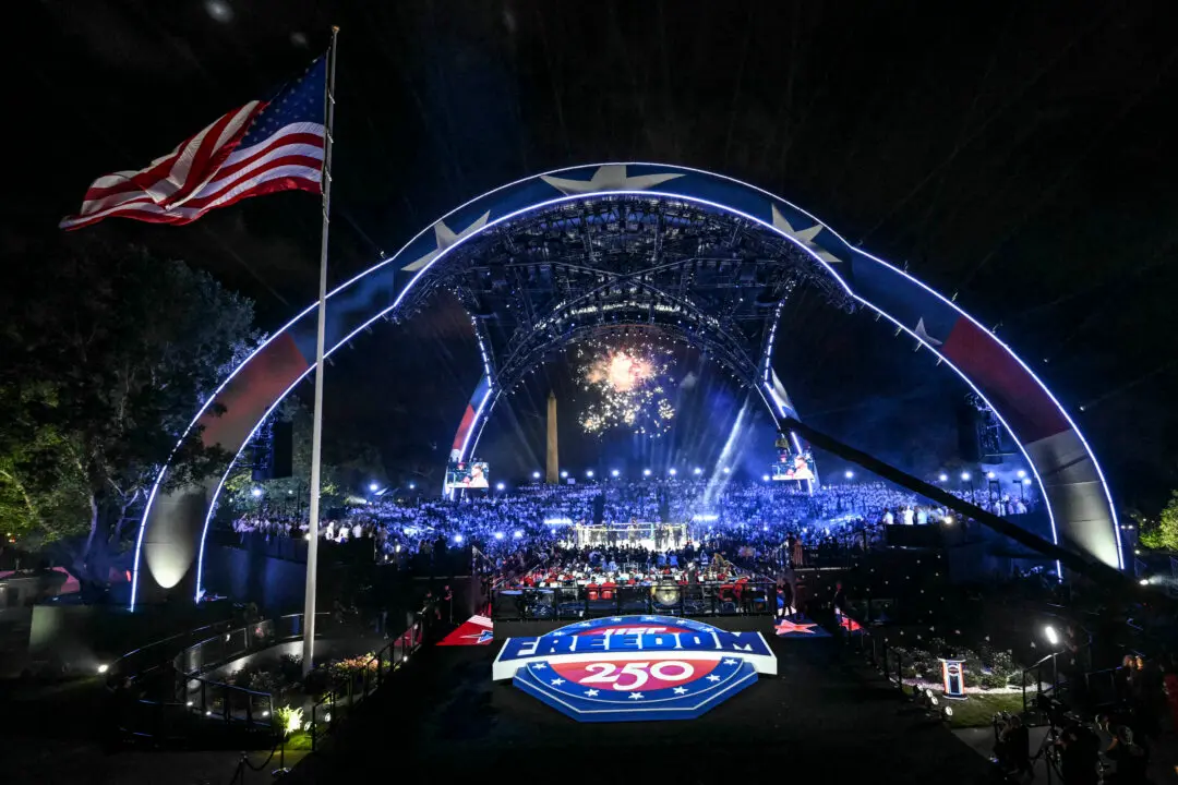 Day in Photos: UFC Freedom 250 Finale, Child Protection Protest, and NATO Exercise