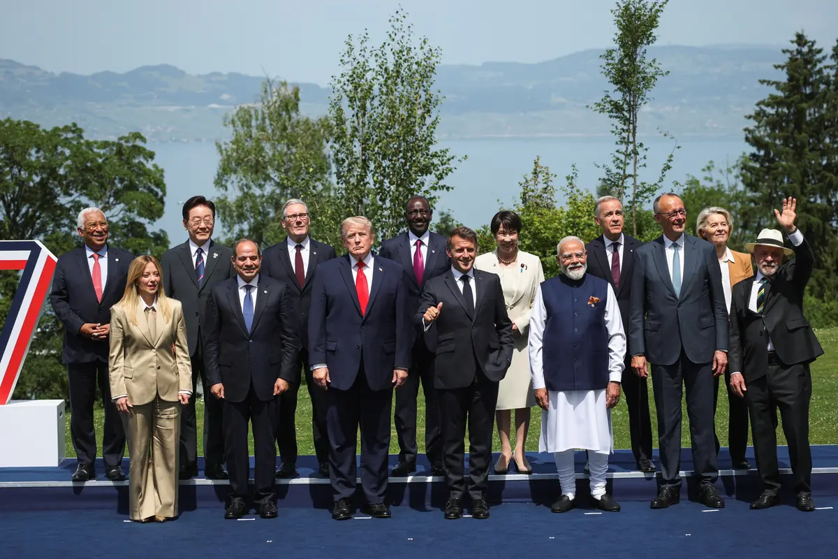 Iran, Ukraine Dominate Trump’s 1st Day at G7 Summit in France