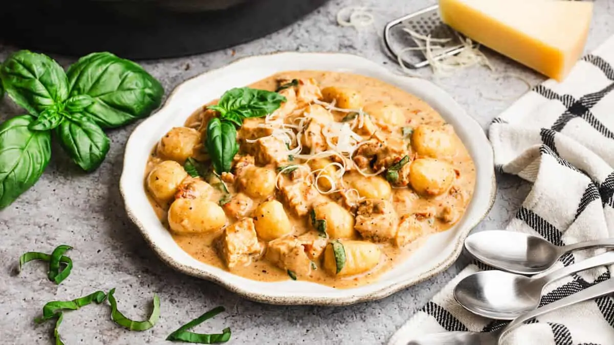 One-Pan Creamy Chicken and Gnocchi (Ready in About 30 Minutes)
