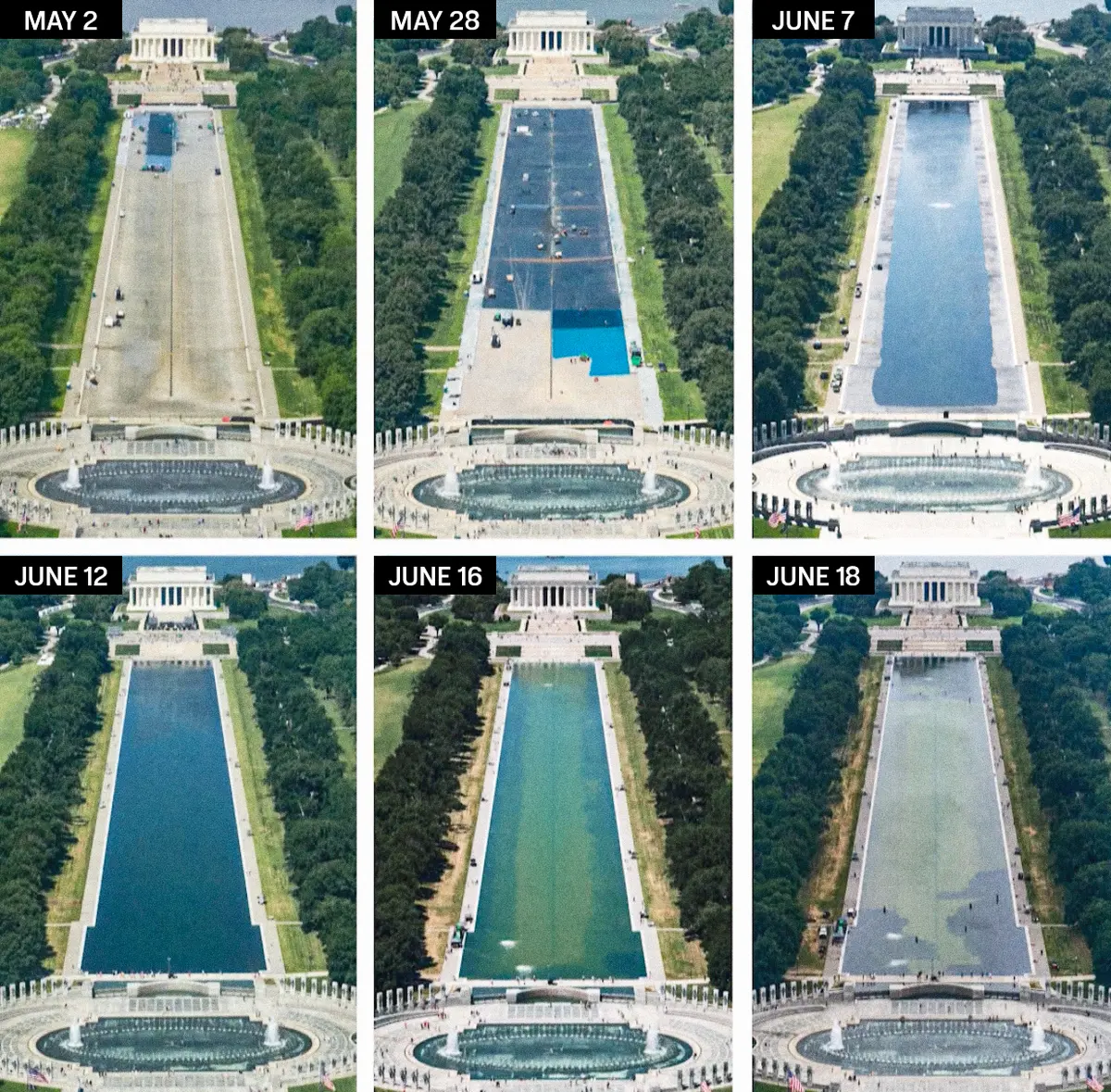 Reflection Pool to Be Drained After Thousands of Dollars in Damages From Vandals, Interior Secretary Says
