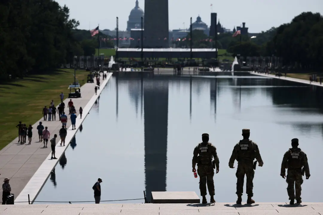 Reflecting Pool Liner Was Damaged With a Knife or Razor: National Park Service