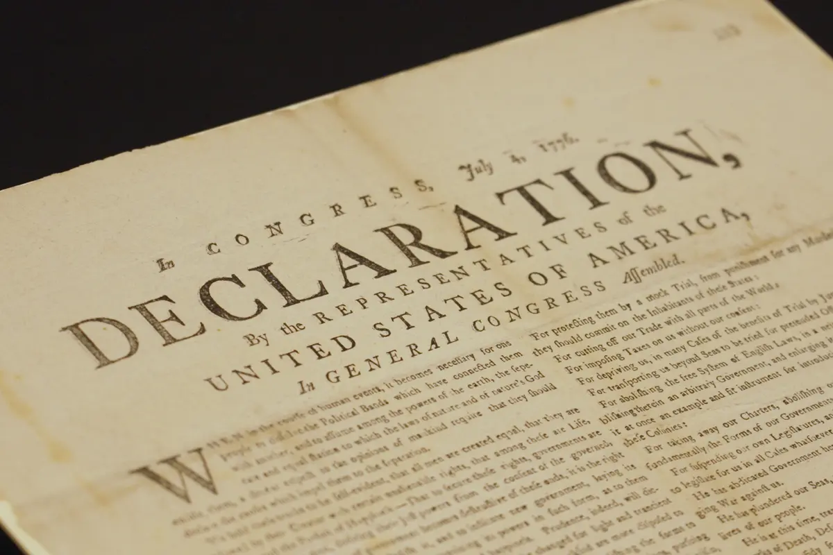 Rare Copy of Declaration of Independence Found in UK