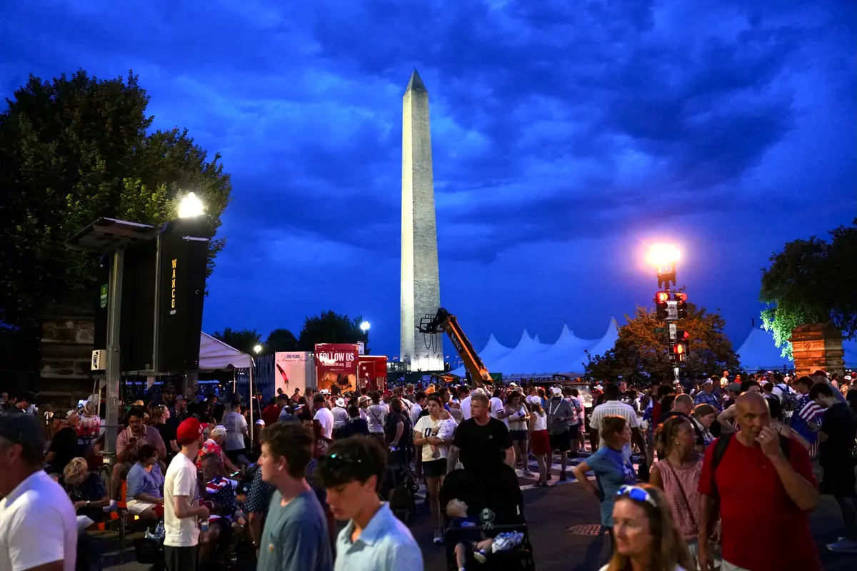 Thunderstorm Forces Evacuation at National Mall Before Trump’s America 250 Speech