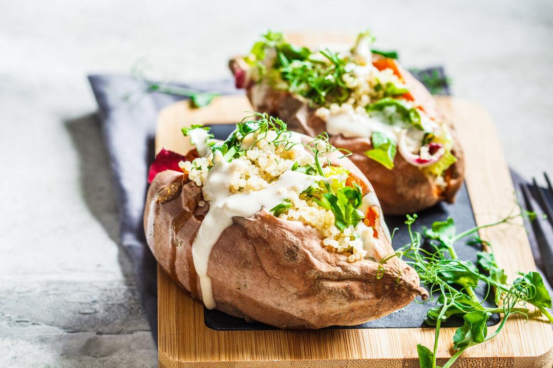 Loaded Sweet Potatoes
