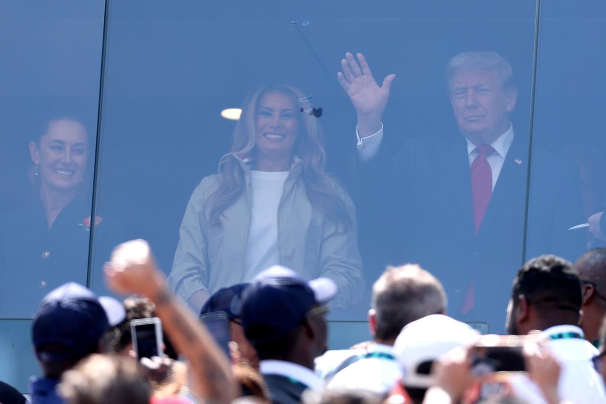 Trump Arrives for Soccer World Cup Final Between Spain and Argentina