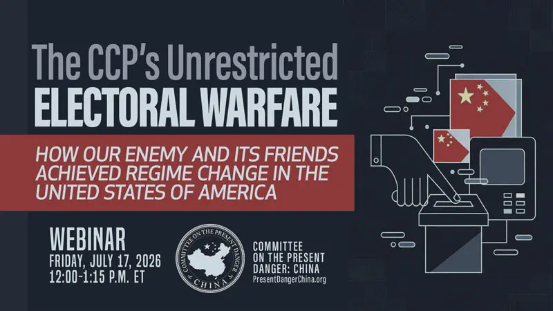 Webinar Examines Alleged CCP Interference in US Elections
