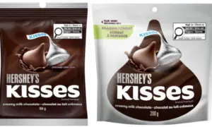 Nation-Wide Recall Issued for Hershey’s Kisses Chocolates Due to Undeclared Almonds