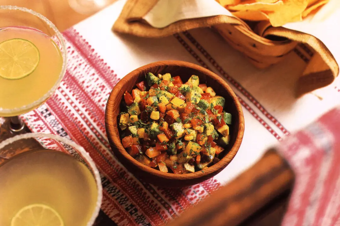 Vegetable Avocado Salsa and Margaritas, a Splendid Summer Combination
