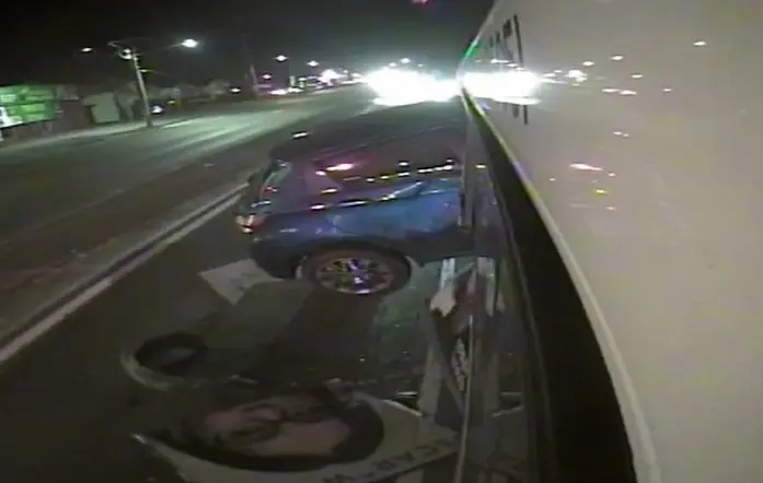 Out of a ‘Movie’: New CCTV Shows How an Airborne Car Speared Into Bus