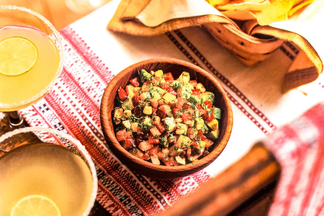 Vegetable Avocado Salsa and Margaritas, a Splendid Summer Combination