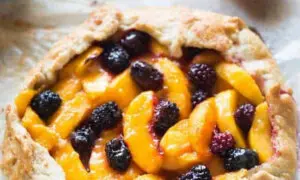 Peach Blackberry Tart