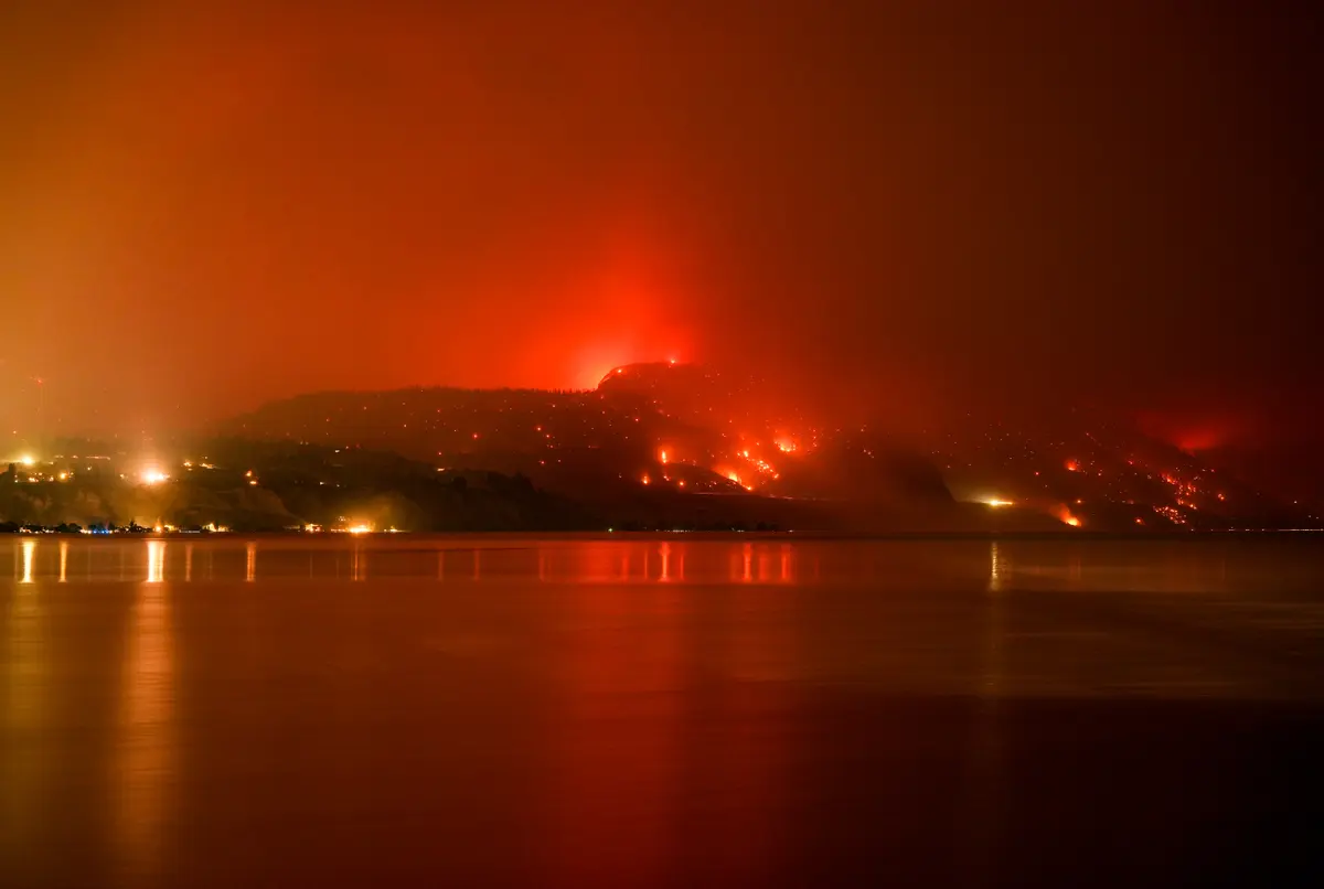 BC in Ongoing State of Emergency as Crews Battle 104 Wildfires Across Province