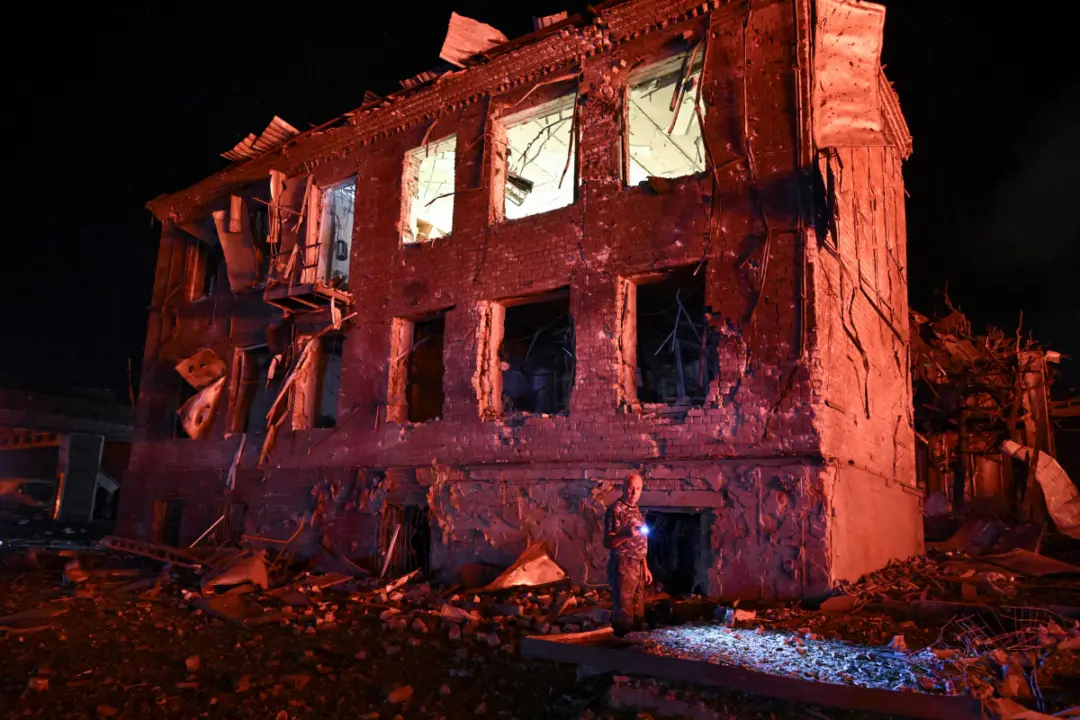 Russia Hits Military-Related Warehouses as Ukraine Strikes Oil Refinery