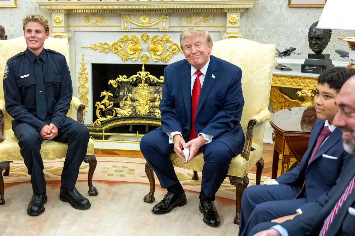 ‘He’s a Real Hero’: Trump Hosts California Lifeguard Ryder Williams at White House
