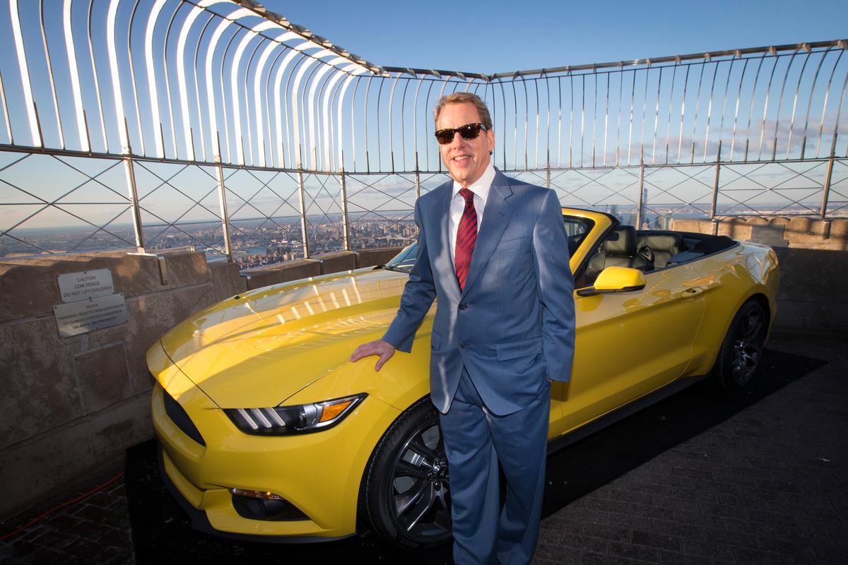 Bill Ford with 2015 Ford Mustang