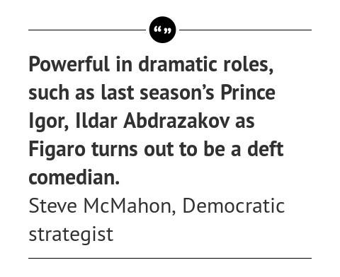 Article Quote: The Met Unveils its Welcome New Production of