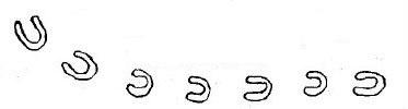 Tracing of the "Devil's Hoofmarks" by Mr. D'Urban of Clyst St. Mary in Devon, England, reproduced in the Illustrated London News.