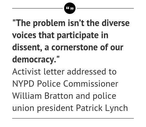 Quote: Protestors Reject New York's Request to Pause Demonstrations Until After Officers Funerals