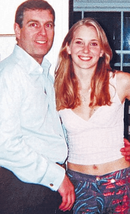 Prince Andrew and Virginia Roberts in a file photo.