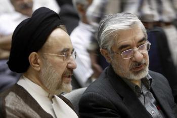 <a href="https://www.theepochtimes.com/assets/uploads/2015/07/Mousavi_1_medium.jpg"><img src="https://www.theepochtimes.com/assets/uploads/2015/07/Mousavi_1_medium.jpg" alt="Iranian opposition leader, Mir Hossein Mousavi (R) and his close ally, former reformist president, Mohammad Khatami (L) at memorial service in Tehran on July 31. On Tuesday Mousavi was fired from his position as president of the Iranian Academy of the Arts, a position he held for 11 years. (Ali Mohammadi/AFP/Getty Images)" title="Iranian opposition leader, Mir Hossein Mousavi (R) and his close ally, former reformist president, Mohammad Khatami (L) at memorial service in Tehran on July 31. On Tuesday Mousavi was fired from his position as president of the Iranian Academy of the Arts, a position he held for 11 years. (Ali Mohammadi/AFP/Getty Images)" width="320" class="size-medium wp-image-96976"/></a>
