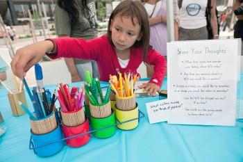 <a href="https://www.theepochtimes.com/assets/uploads/2015/07/TRIBUTeA11_medium.jpg"><img src="https://www.theepochtimes.com/assets/uploads/2015/07/TRIBUTeA11_medium.jpg" alt="TRIBUTE: New Yorkers and tourists draw and write their thoughts and feelings about 9/11 for the collaborative public art project,'9/11 Tenth Anniversary Reflections,' in Peter Minuit Plaza on Wednesday. The installation will be revealed in the Gardens of Remembrance. (Amal Chen/The Epoch Times)" title="TRIBUTE: New Yorkers and tourists draw and write their thoughts and feelings about 9/11 for the collaborative public art project,'9/11 Tenth Anniversary Reflections,' in Peter Minuit Plaza on Wednesday. The installation will be revealed in the Gardens of Remembrance. (Amal Chen/The Epoch Times)" width="320" class="size-medium wp-image-128735"/></a>