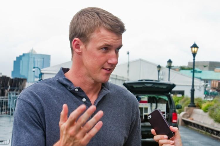 <a><img src="https://www.theepochtimes.com/assets/uploads/2015/09/Andrew-Farrell_MG_2374.jpg" alt="Andrew Farrell, a meteorologist from Toronto, surveys the scene at Battery Park City Saturday afternoon. (Robert Counts/The Epoch Times)" title="Andrew Farrell, a meteorologist from Toronto, surveys the scene at Battery Park City Saturday afternoon. (Robert Counts/The Epoch Times)" width="320" class="size-medium wp-image-1798617"/></a>