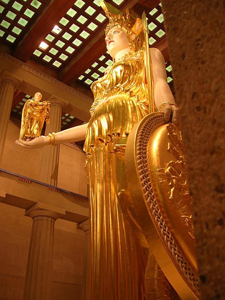 <a><img src="https://www.theepochtimes.com/assets/uploads/2015/09/Athena_holding_Nike_color.jpg" alt="PERFECTION: A reconstruction of the chryselephantine statue of Athena Parthenos from the Parthenon, stands on display in the Parthenon replica at Nashville, Tennessee. (Photo courtesy of Paul Lithgow)" title="PERFECTION: A reconstruction of the chryselephantine statue of Athena Parthenos from the Parthenon, stands on display in the Parthenon replica at Nashville, Tennessee. (Photo courtesy of Paul Lithgow)" width="320" class="size-medium wp-image-1828293"/></a>