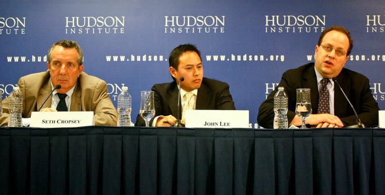 <a><img src="https://www.theepochtimes.com/assets/uploads/2015/09/CHINA-WEB.jpg" alt="Seth Cropsey sits to the left of John Lee and Dan Blumenthal, at the Hudson Institute in Washington, on Oct. 27. The panelists explored the difficulties presented by a rising China, and the current and potential responses by the United States and others. (Matthew Robertson/The Epoch Times)" title="Seth Cropsey sits to the left of John Lee and Dan Blumenthal, at the Hudson Institute in Washington, on Oct. 27. The panelists explored the difficulties presented by a rising China, and the current and potential responses by the United States and others. (Matthew Robertson/The Epoch Times)" width="320" class="size-medium wp-image-1812818"/></a>