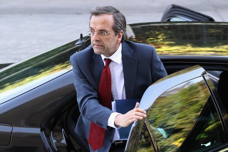 <a><img class="size-full wp-image-1785969" title=" Antonis Samaras, leader of the New Democracy party, arrives at the Parliament building to meet with the leader of Syriza, Alexis Tsipras, to attempt to form a coalition government on June 18. The conservative, pro-bailout New Democracy party came in first winning 130 of the 300 seats in Parliament. (Oli Scarff/Getty Images)" src="https://www.theepochtimes.com/assets/uploads/2015/09/ND146512716.jpg" alt="" width="750" height="500"/></a>