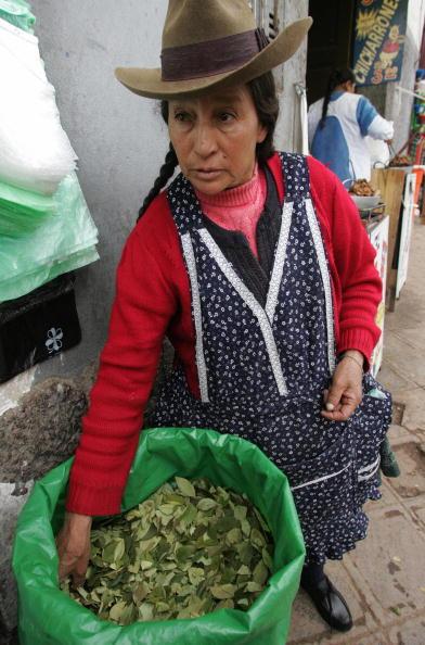<a><img class="size-large wp-image-1781360" title="An andean peasant woman sells coca leaves in a market in the andean city of Cuzco. Leaves are used for infussions and the traditional chewing but most of coca production is raw material for cocaine. (Eitan Abramovich/AFP/Getty Images)" src="https://www.theepochtimes.com/assets/uploads/2015/09/PeruCocaLeaf.jpg" alt="An andean peasant woman sells coca leaves in a market in the andean city of Cuzco. Leaves are used for infussions and the traditional chewing but most of coca production is raw material for cocaine. (Eitan Abramovich/AFP/Getty Images)" width="389" height="590"/></a>