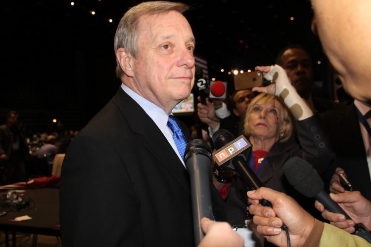 <a><img class="size-large wp-image-1774740" src="https://www.theepochtimes.com/assets/uploads/2015/09/Sen+Dick+Durbin+_Election+night_shar.jpg" alt="" width="590" height="393"/></a>