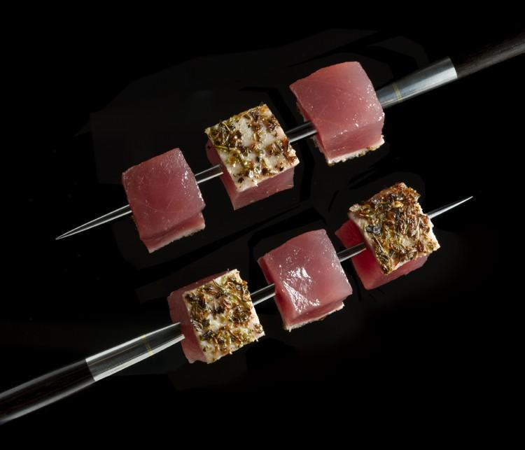 <a><img class="size-large wp-image-1775562" title="Tuna Brochette from Zagat-rated best of NYC, Le Bernardin. (Courtesy of Le Bernadin)" src="https://www.theepochtimes.com/assets/uploads/2015/09/Tuna+Brochette.jpg" alt="Tuna Brochette from Zagat-rated best of NYC, Le Bernardin. (Courtesy of Le Bernadin)" width="590" height="505"/></a>