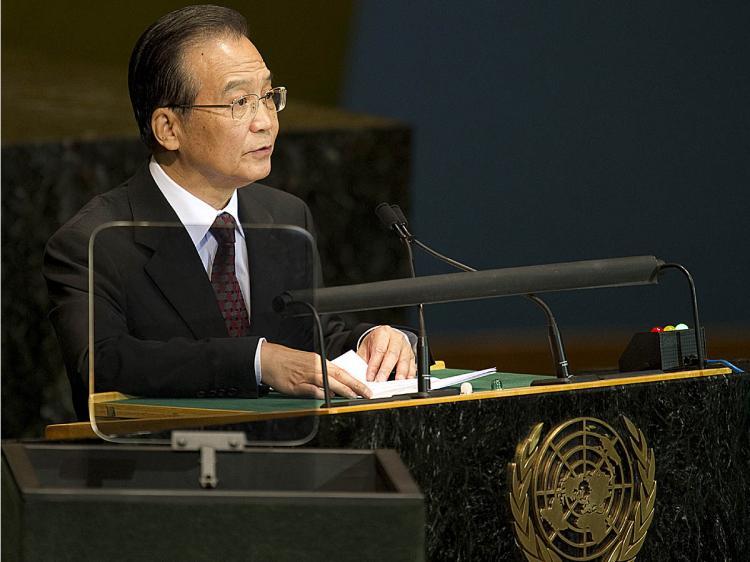 <a><img src="https://www.theepochtimes.com/assets/uploads/2015/09/Wendy104361284.jpg" alt="China's Premier Wen Jiabao delivers his address September 22, 2010 during the Millennium Development Goals Summit at the United Nations in New York. (Don Emmert/AFP/Getty Images)" title="China's Premier Wen Jiabao delivers his address September 22, 2010 during the Millennium Development Goals Summit at the United Nations in New York. (Don Emmert/AFP/Getty Images)" width="320" class="size-medium wp-image-1814410"/></a>