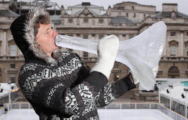 <a><img src="https://www.theepochtimes.com/assets/uploads/2015/09/icehorn.jpg" alt="HORN OF ICE: Norwegian composer Terje Isungset plays a horn made from ice at Somerset House on Jan. 6 in London. (Dan Kitwood/Getty Images)" title="HORN OF ICE: Norwegian composer Terje Isungset plays a horn made from ice at Somerset House on Jan. 6 in London. (Dan Kitwood/Getty Images)" width="320" class="size-medium wp-image-1809881"/></a>