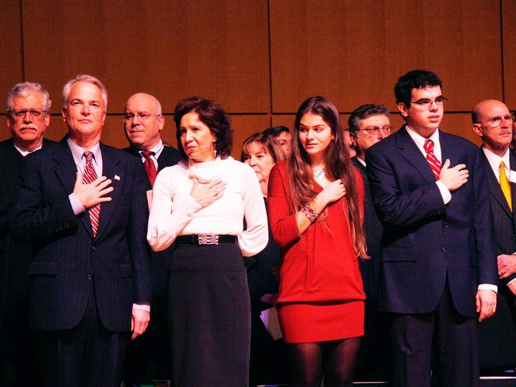 <a><img src="https://www.theepochtimes.com/assets/uploads/2015/09/mcmcahaon.jpg" alt="FAMILY: New York Congressman-elect Michael McMahon, New York Supreme court justice Judith McMahon, their daughter Julia and son Joseph at an the unofficial swearing-in ceremony on Staten Island Sunday. (Peter Wei/The Epoch Times)" title="FAMILY: New York Congressman-elect Michael McMahon, New York Supreme court justice Judith McMahon, their daughter Julia and son Joseph at an the unofficial swearing-in ceremony on Staten Island Sunday. (Peter Wei/The Epoch Times)" width="320" class="size-medium wp-image-1832162"/></a>
